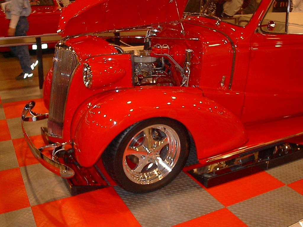 red 37 chevrolet coupe
