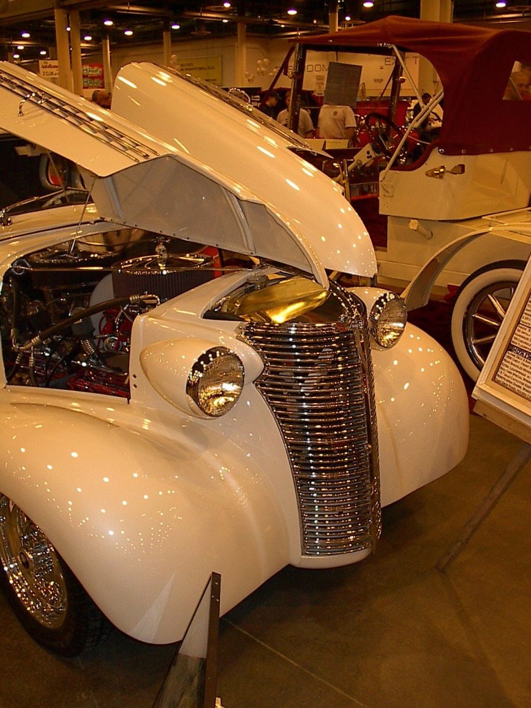 white 38 chevy coupe